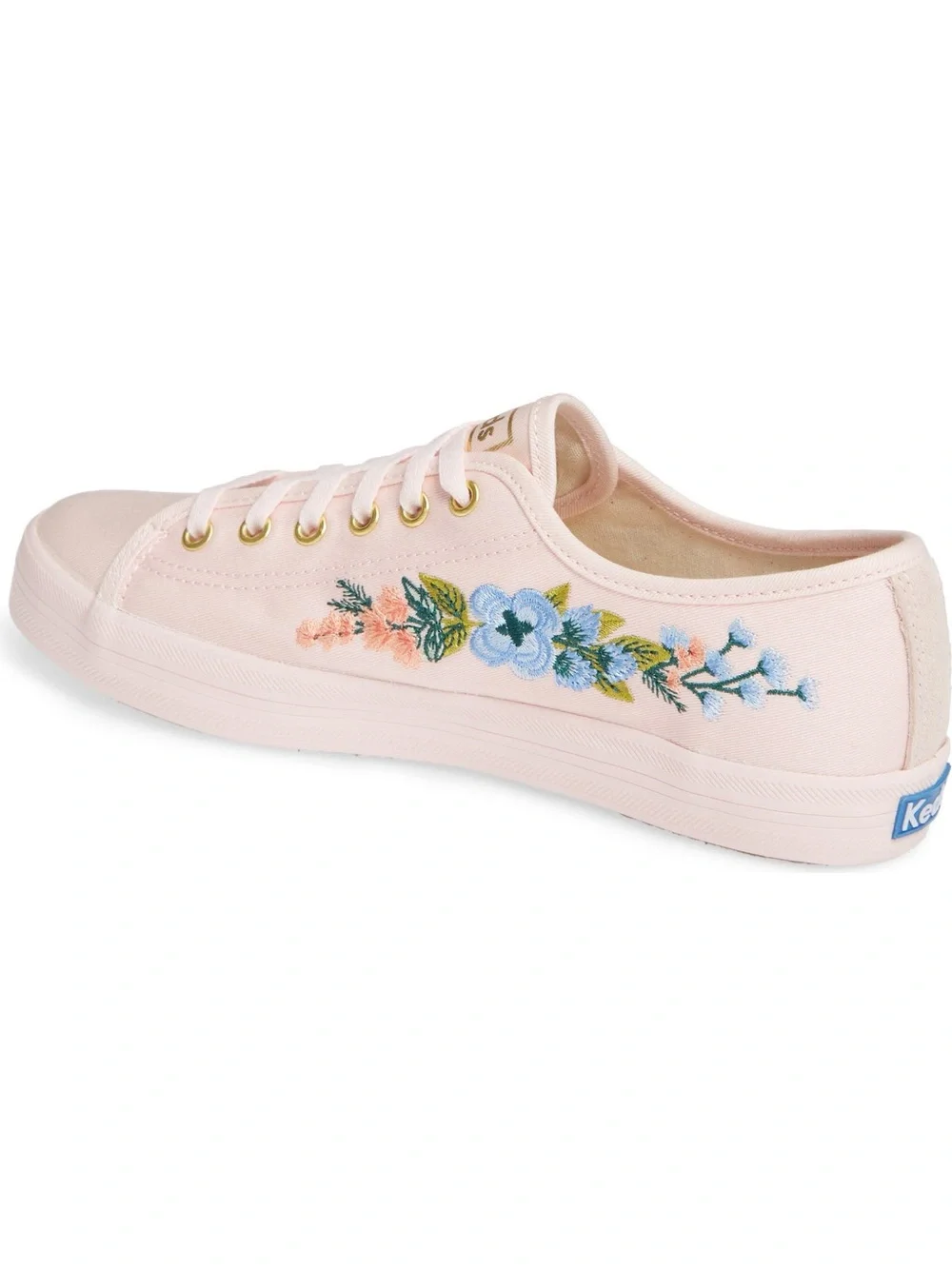 Keds x Rifle Paper Co Floral Embroidered Platform Sneakers Size 8.5 Canvas Shoes